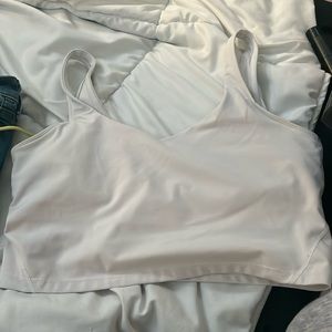 White | TankTop | Built-In Bra